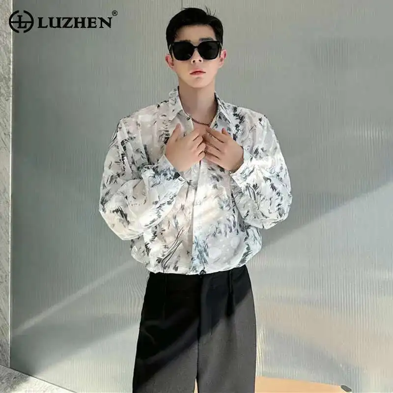 LUZHEN Sleeve Fashion Elegant Tops Floral Printed Long Men's Original 2025 New Loose Casual Stylish Shirts Social Clothes LZ9120
LUZHEN Sleeve Fashion Elegant Tops Floral Printed Long Men's Original 2025 New Loose Casual Stylish Shirts Social Clothes LZ9120