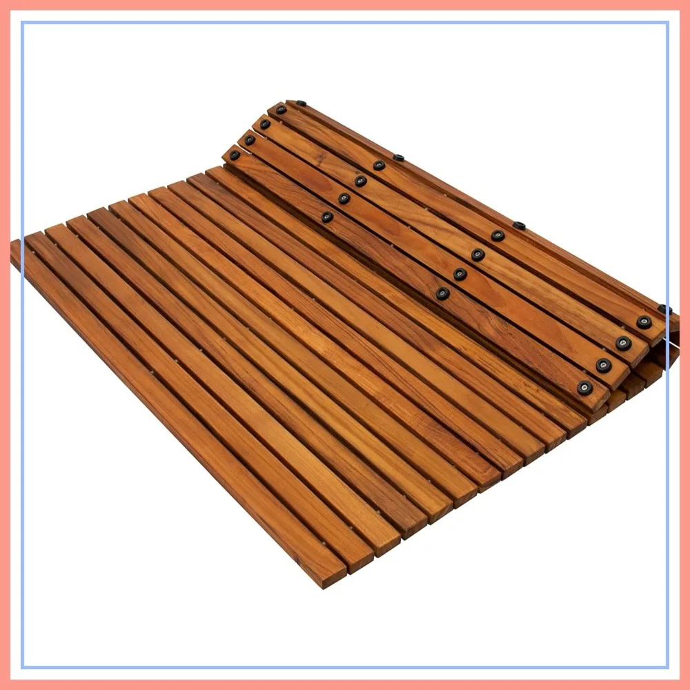 Nordic Teak 100% Solid Wood String Mat for Indoor/Outdoor - Non-Slip Sauna, Pool, Hot Tub Flooring Protector
Nordic Teak 100% Solid Wood String Mat for Indoor/Outdoor - Non-Slip Sauna, Pool, Hot Tub Flooring Protector