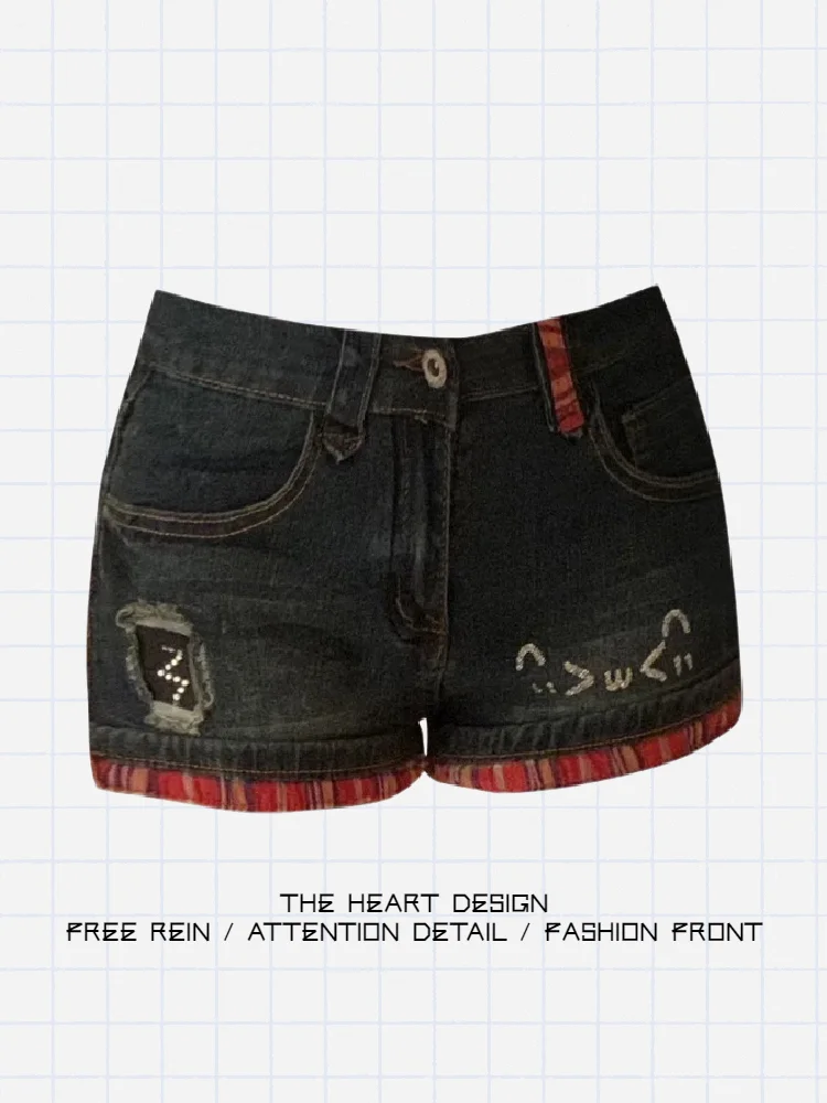 American Retro Low Waist Rhinestone Denim Super ort orts Women Summer Spicy High Street Design Slimming Hot Pants
American Retro Low Waist Rhinestone Denim Super ort orts Women Summer Spicy High Street Design Slimming Hot Pants