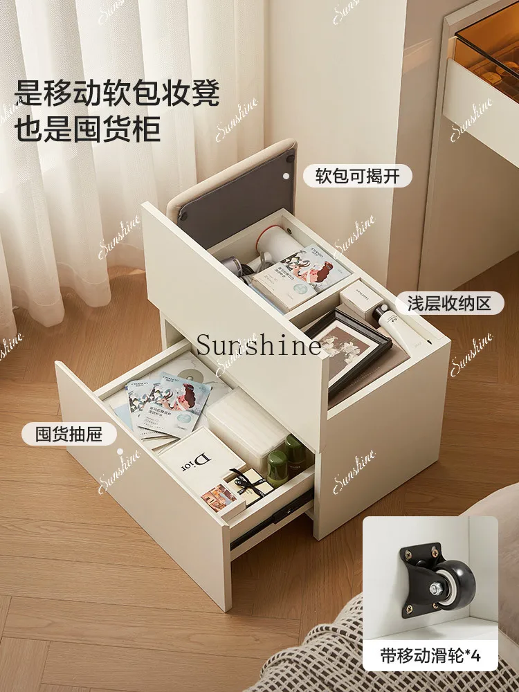 Corner bedside table, dressing table, integrated bedroom, simple small dressing table FT
Corner bedside table, dressing table, integrated bedroom, simple small dressing table FT