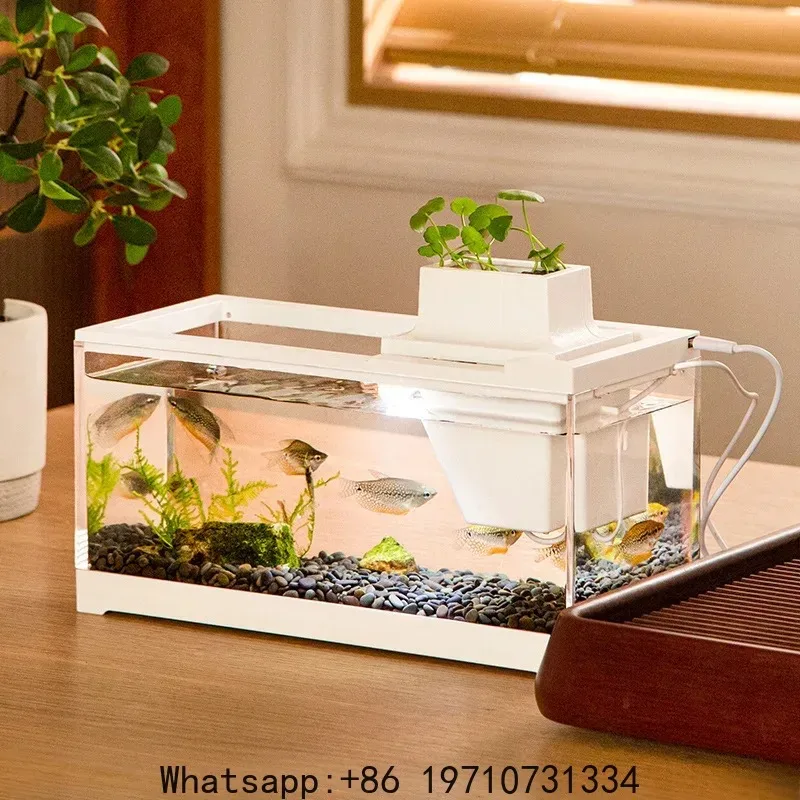Fish Tank Aquarium Fish Desktop Box Light Strip Filtering Silent Heating Breeding Aquarium Box Desktop Office Desk Decoration
Fish Tank Aquarium Fish Desktop Box Light Strip Filtering Silent Heating Breeding Aquarium Box Desktop Office Desk Decoration