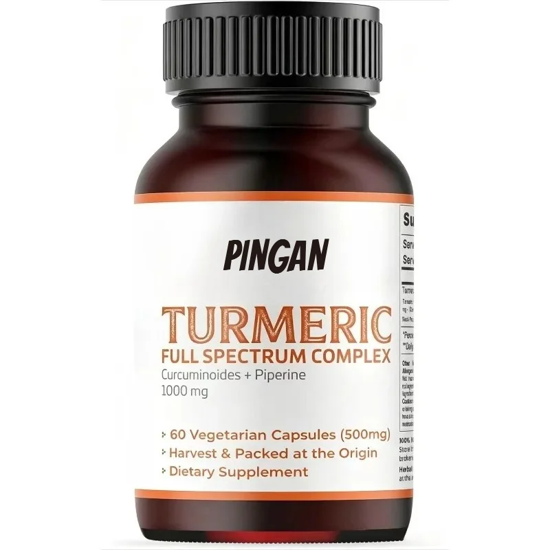 Turmeric Capsules 1000mg Containing 95% Curcumin and Piperine -60 Capsules Vegetarian Supplement
Turmeric Capsules 1000mg Containing 95% Curcumin and Piperine -60 Capsules Vegetarian Supplement