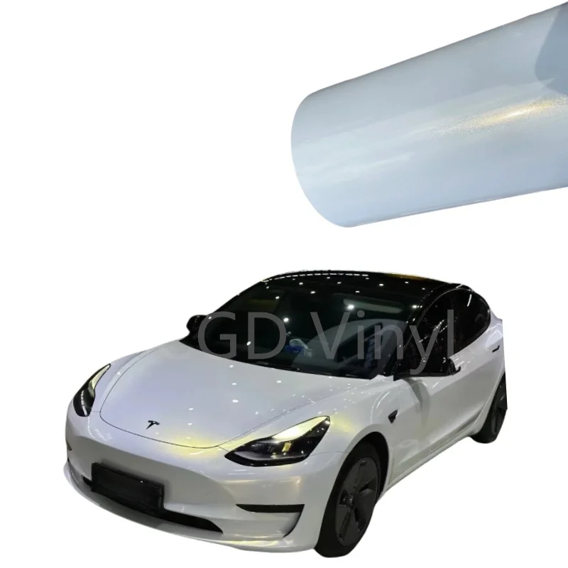 High-quality lustrous pearlescent white gold-plated vinyl cling film. Vinyl cling film is suitable for automotive packaging
High-quality lustrous pearlescent white gold-plated vinyl cling film. Vinyl cling film is suitable for automotive packaging