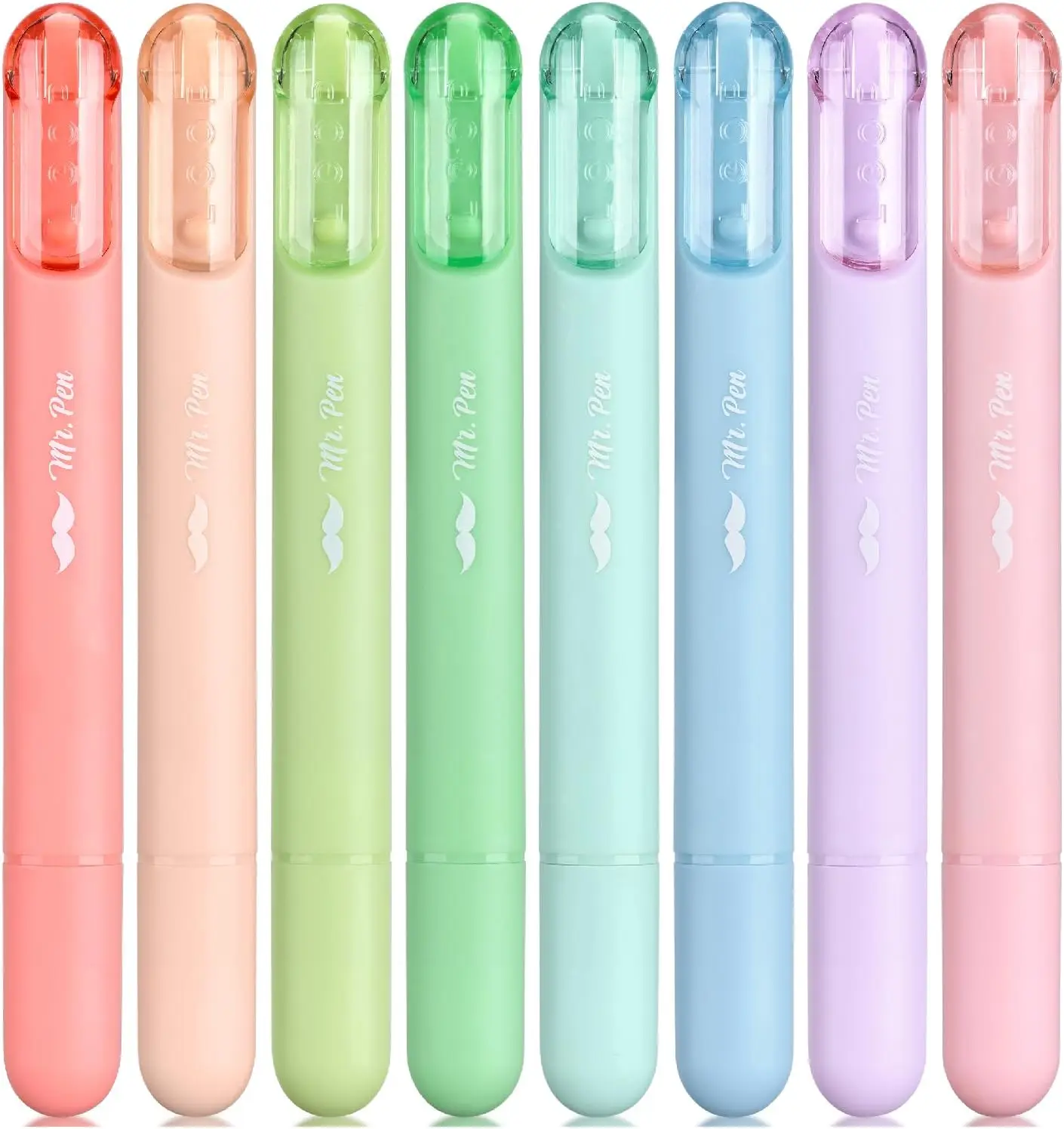 Aesthetic Highlighters - 8 Pack, Chisel Tip, Pastel & Assorted Colors, Cute for School
Aesthetic Highlighters - 8 Pack, Chisel Tip, Pastel & Assorted Colors, Cute for School
