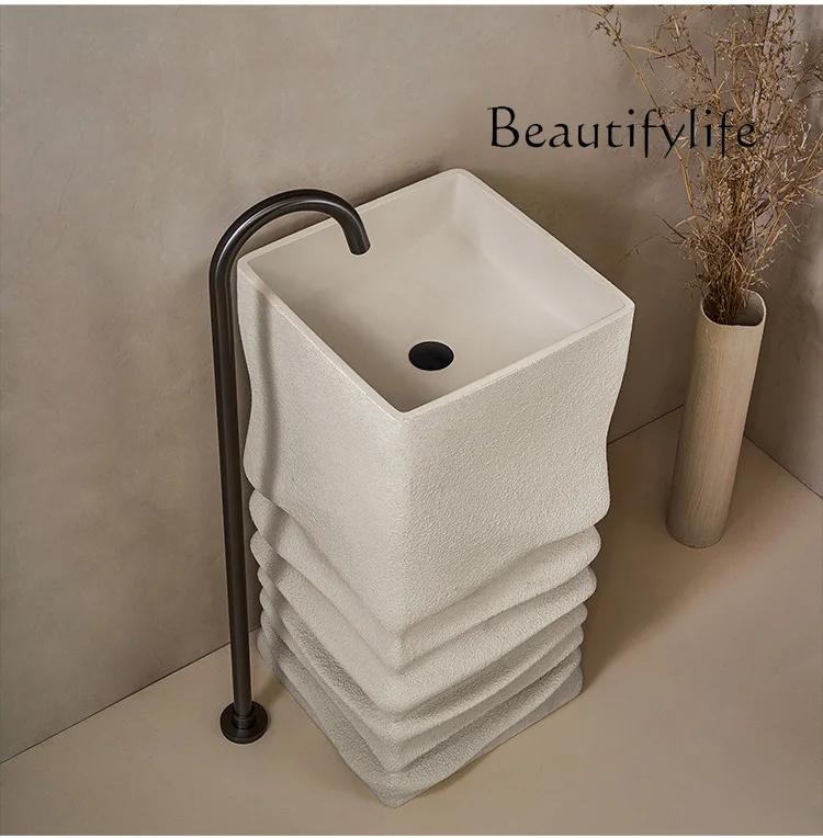 Column basin floor-to-ceiling integrated art wash basin personalized creative face wash table
Column basin floor-to-ceiling integrated art wash basin personalized creative face wash table
