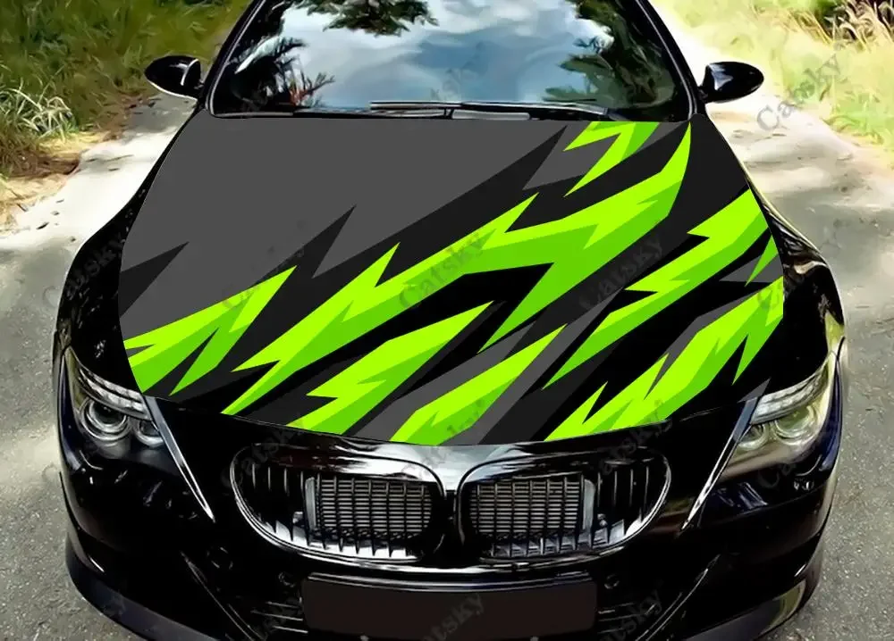 Abstract Green Black Racing Car Hood Decal Stickers Wrap Vinyl Film Engine Cover Decals Sticker Car Hood Protective Film
Abstract Green Black Racing Car Hood Decal Stickers Wrap Vinyl Film Engine Cover Decals Sticker Car Hood Protective Film