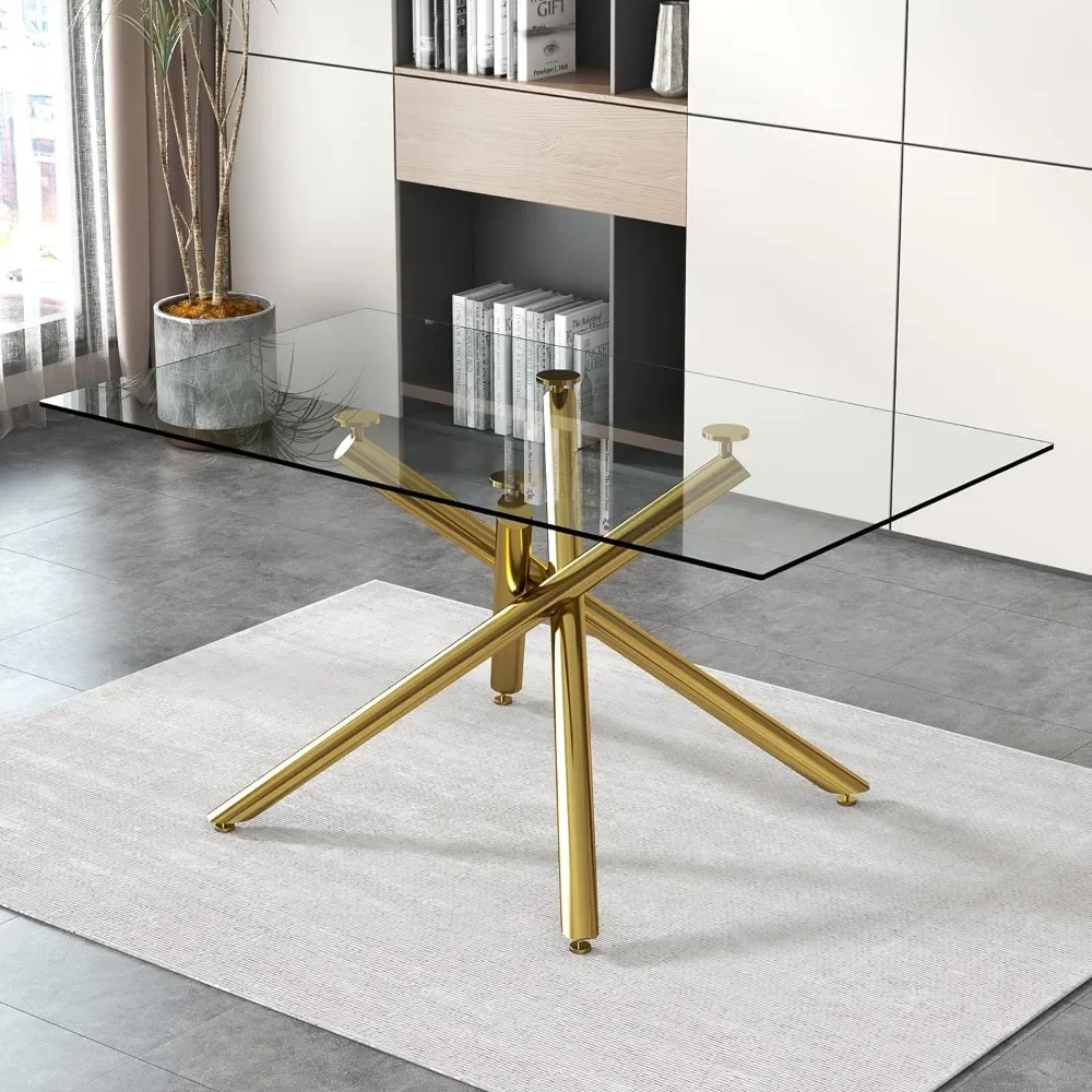 71" Glass Table For 8,Modern Rectangular Table.Kitchen Table With 0.39" Thick Glass Table
71" Glass Table For 8,Modern Rectangular Table.Kitchen Table With 0.39" Thick Glass Table