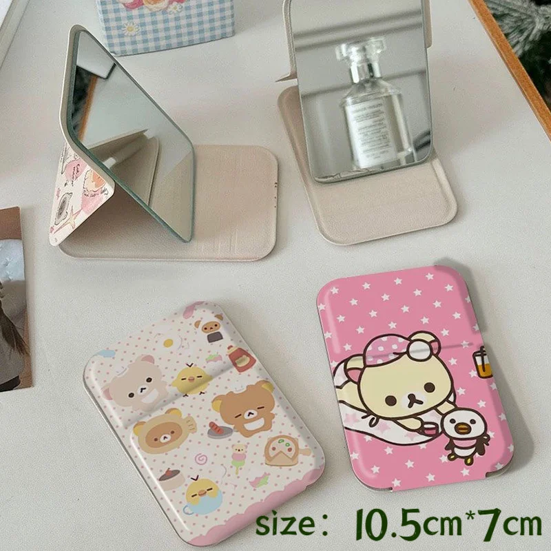 Cute Rilakkuma Mirror Cartoon Mini Portable Pocket Mirror Student Dormitory Desktop Fold Makeup Mirror Girl Festival Party Gift
Cute Rilakkuma Mirror Cartoon Mini Portable Pocket Mirror Student Dormitory Desktop Fold Makeup Mirror Girl Festival Party Gift
