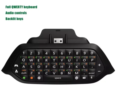 Gaming Chatpad Keyboard for Xbox ONE Series X|S Elite Wireless Controller With 3.5mm Audio Jack Backlit Plug and Play
Gaming Chatpad Keyboard for Xbox ONE Series X|S Elite Wireless Controller With 3.5mm Audio Jack Backlit Plug and Play