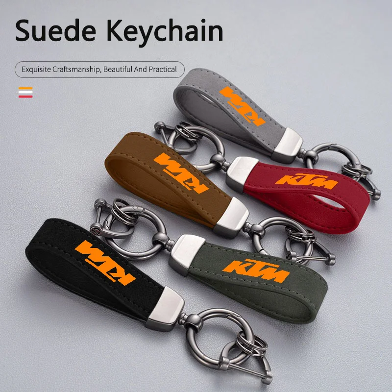 Suede Car Keychain Exquisite Workmanship Anti-loss Key Rings For KTM Adventure 1050 Duke RC390 RC 125 200 250 390 690 990 1290
Suede Car Keychain Exquisite Workmanship Anti-loss Key Rings For KTM Adventure 1050 Duke RC390 RC 125 200 250 390 690 990 1290
