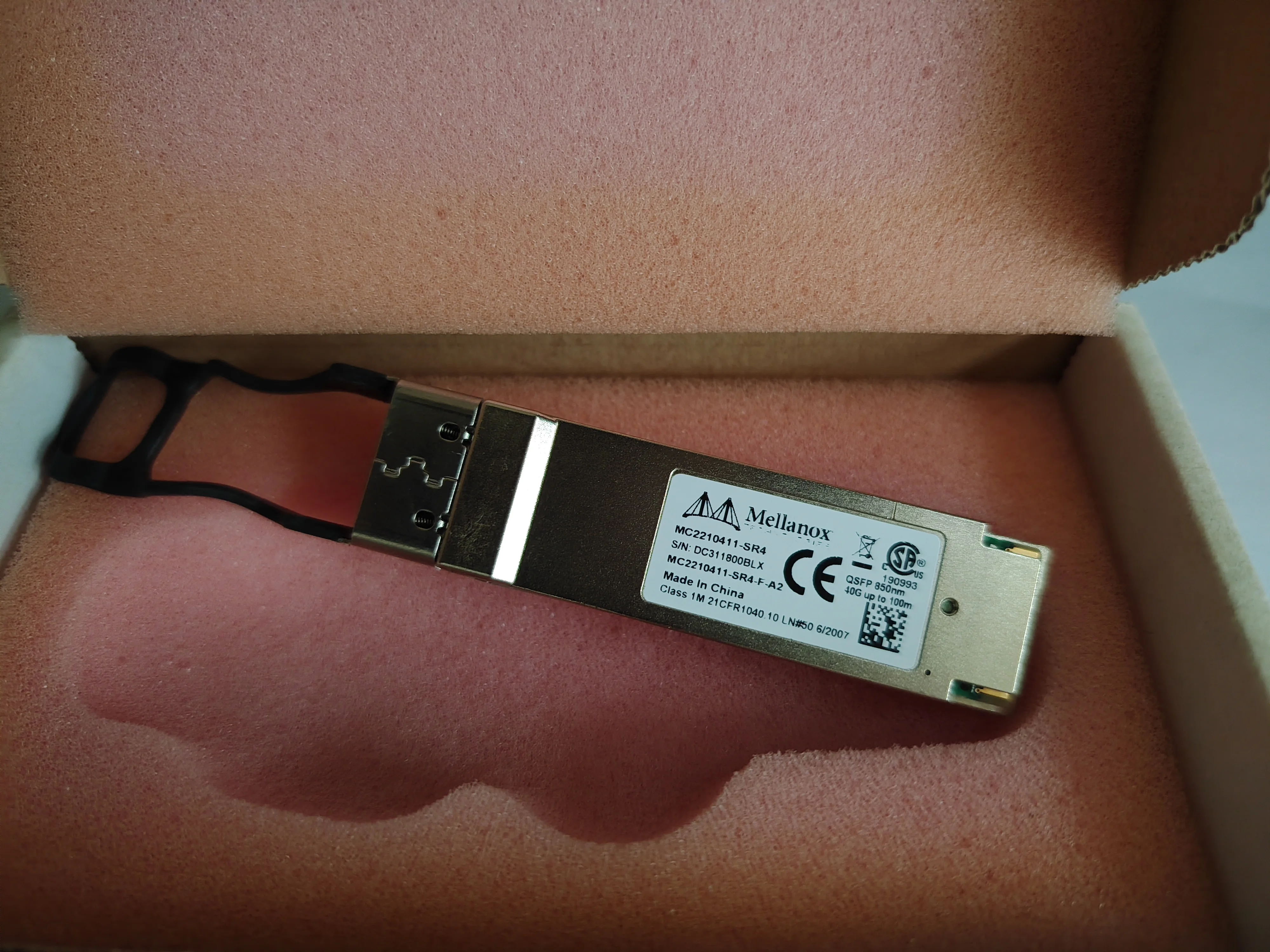 1PCS Mellanox Qsfp 40g Switch/MC2210411-SR4/40GBASE/MC2210411-SR4L/QSFP 850nm 100M DOM MTP/MPO MMF mellanox QSFP 40g transceiver
1PCS Mellanox Qsfp 40g Switch/MC2210411-SR4/40GBASE/MC2210411-SR4L/QSFP 850nm 100M DOM MTP/MPO MMF mellanox QSFP 40g transceiver