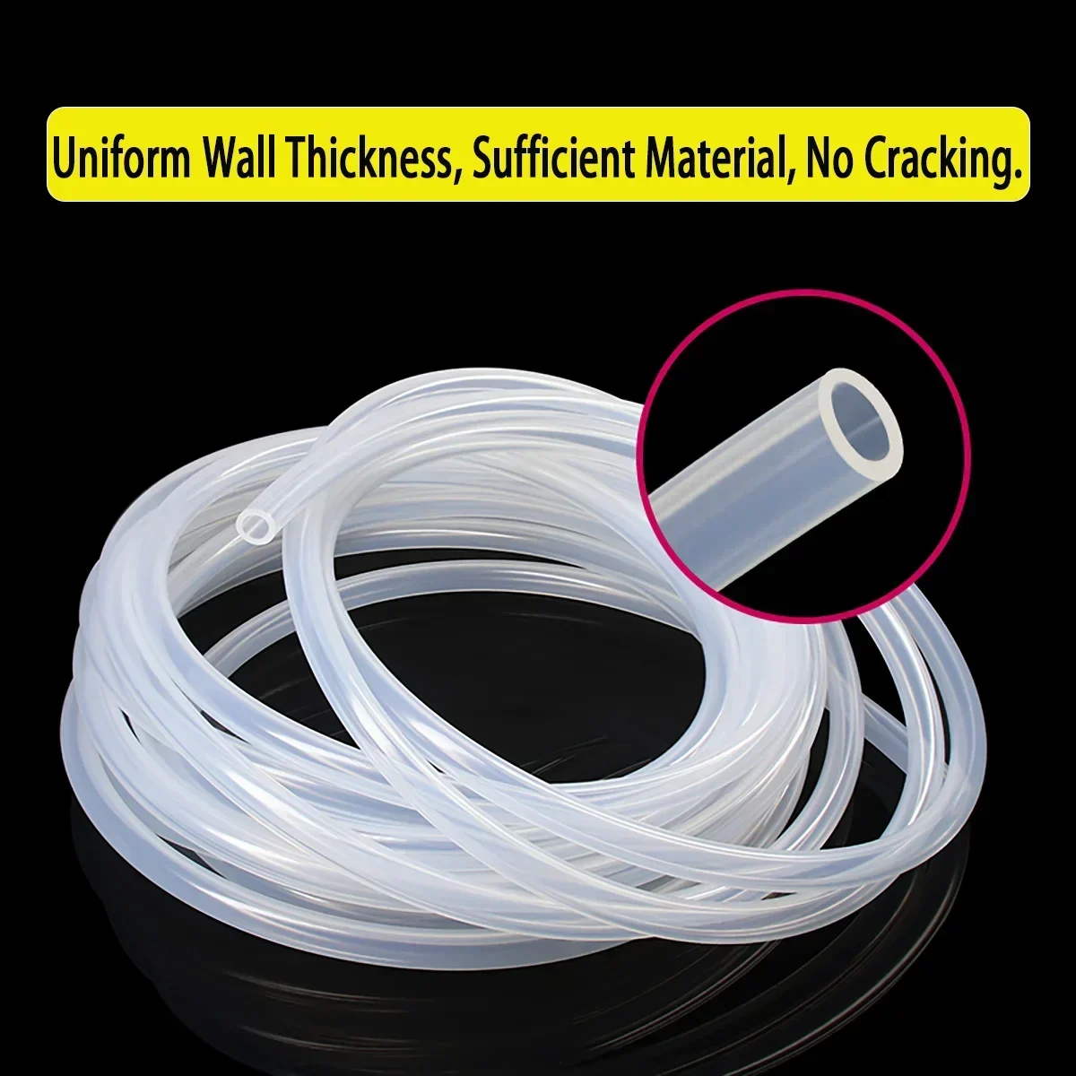 Transparent Silicone Tube/Silicone Rubber Tube/Odorless Food Grade High Temperature Resistant Hose L1m/5m ID2-38mm OD3-44mm
Transparent Silicone Tube/Silicone Rubber Tube/Odorless Food Grade High Temperature Resistant Hose L1m/5m ID2-38mm OD3-44mm