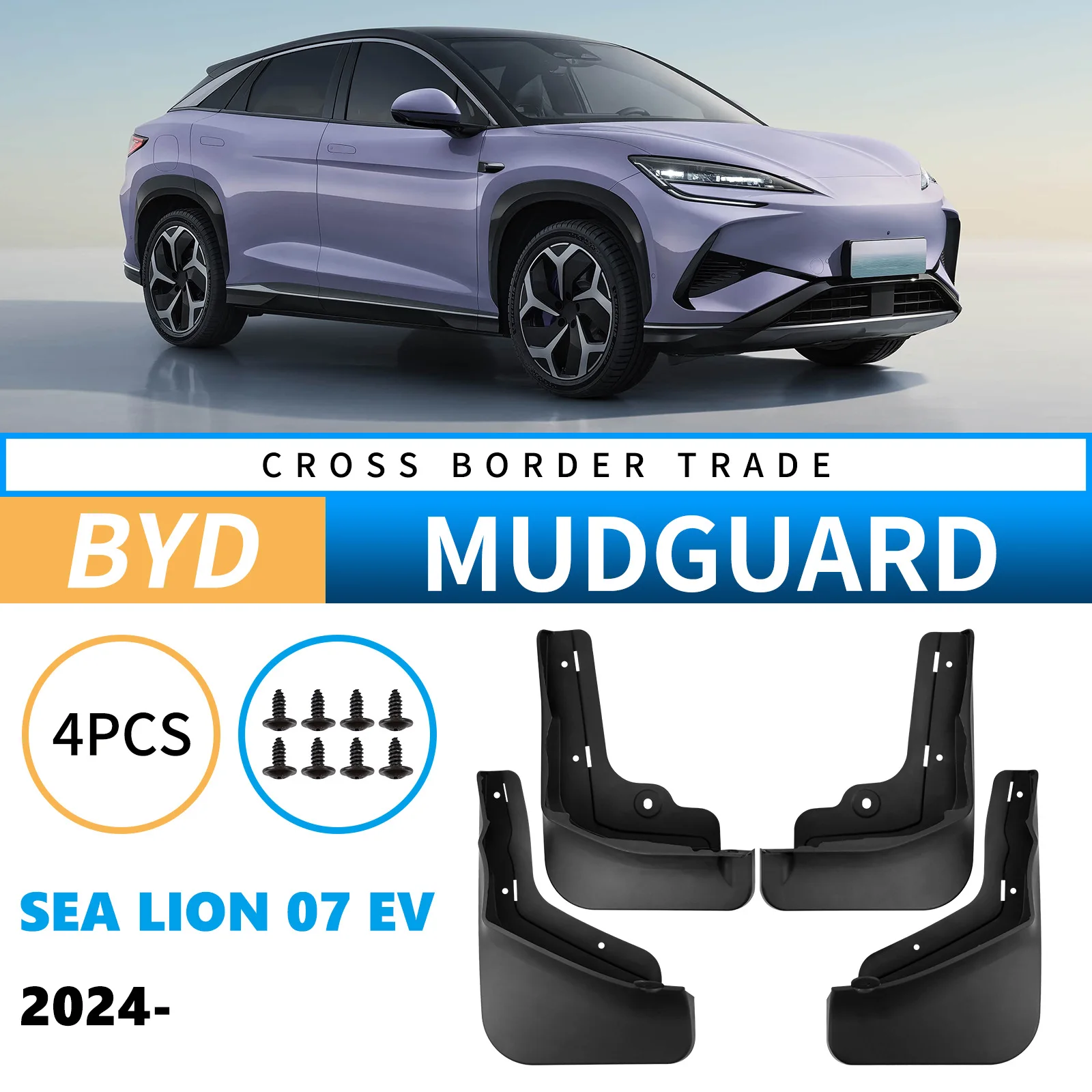 Autom Mudguards for BYD Sea Lion 07 EV 2024-2026 Upgraded Car Mud Guards Anti-Aging High Low Temperature Resistant
Autom Mudguards for BYD Sea Lion 07 EV 2024-2026 Upgraded Car Mud Guards Anti-Aging High Low Temperature Resistant