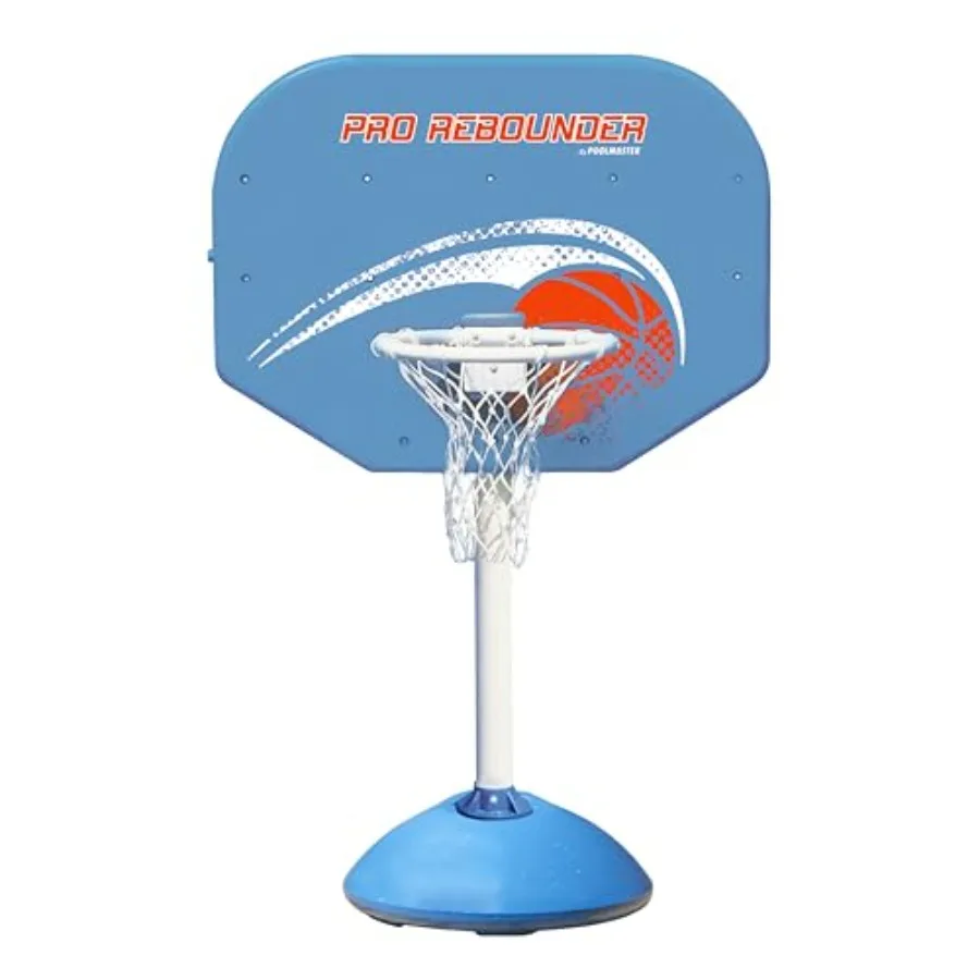 Poolside basketball hoop game set with all-weather backboard, adjustable 40-74 in. height, water/sand-weighted base, blue frame
Poolside basketball hoop game set with all-weather backboard, adjustable 40-74 in. height, water/sand-weighted base, blue frame