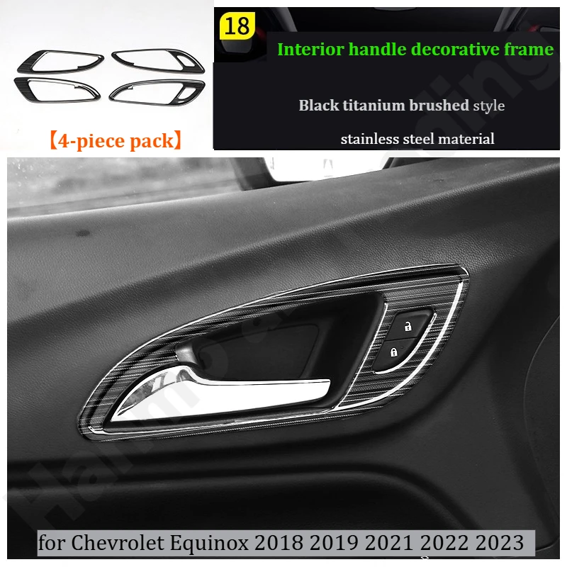 Для Chevrolet Equinox 2018-2023: рамка регулировки сиденья/защитная рамка внутренней ручки/аксессуары для модификации интерьера
Для Chevrolet Equinox 2018-2023: рамка регулировки сиденья/защитная рамка внутренней ручки/аксессуары для модификации интерьера