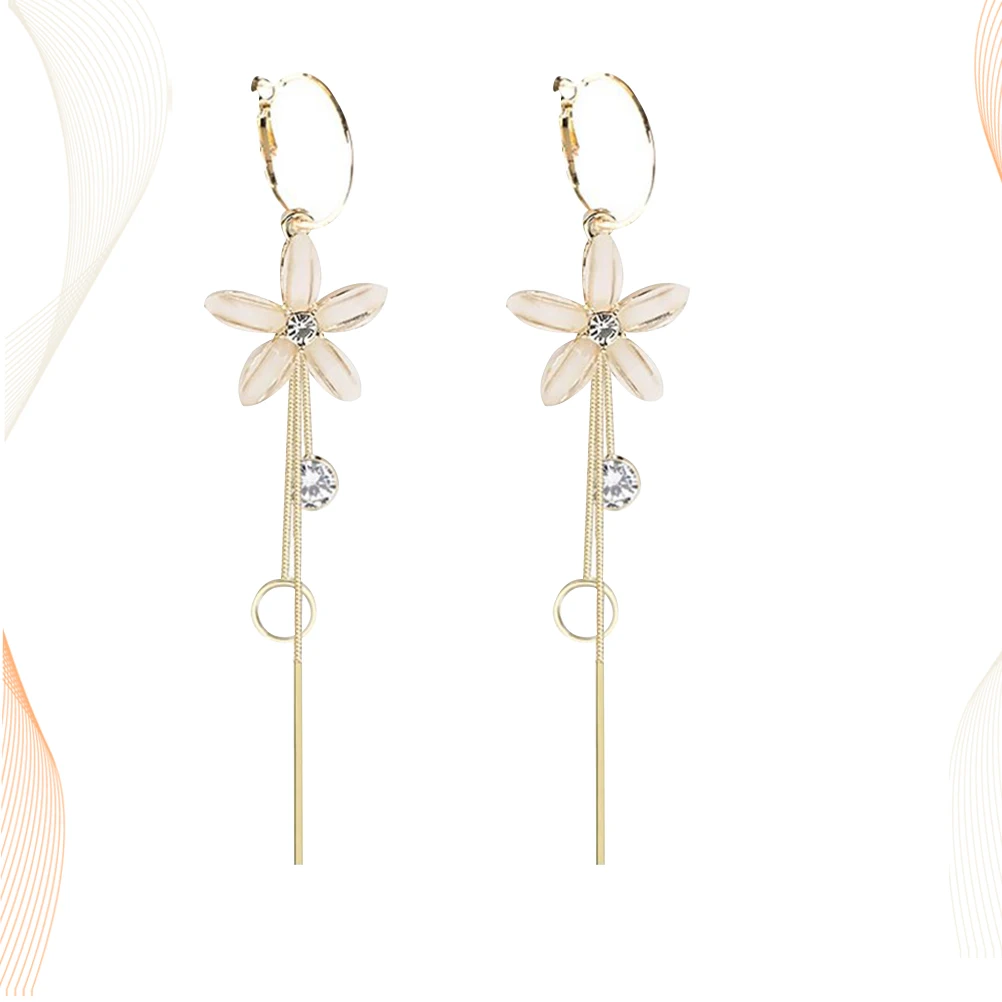 Premium Petal Tassel Earrings Rhinestones Dangle Flower Design Long Lasting Jewelry Women Ear Dangles Gift Occasion Birthday
Premium Petal Tassel Earrings Rhinestones Dangle Flower Design Long Lasting Jewelry Women Ear Dangles Gift Occasion Birthday
