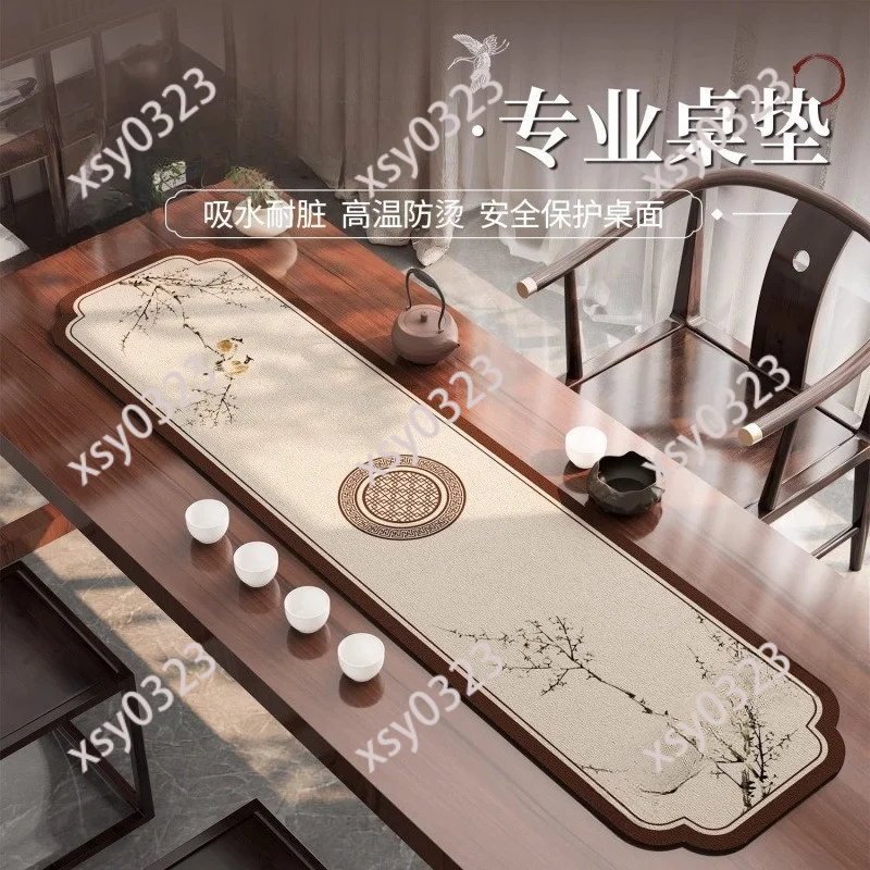Chinese Style Table Runner Waterproof Absorbent Tea Mat Classical Home Table Decor
Chinese Style Table Runner Waterproof Absorbent Tea Mat Classical Home Table Decor