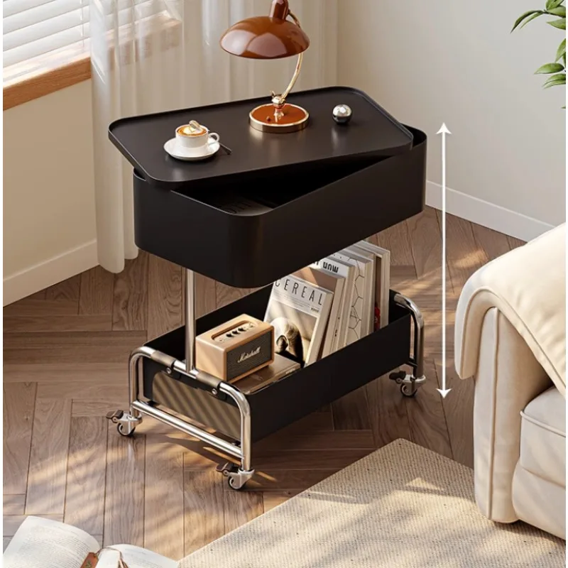 Mobile Rolling Side Table with Storage Modern Minimalist End Table Movable Tea Cart with Wheels for Living Room/ Bedroom/ Sofa
Mobile Rolling Side Table with Storage Modern Minimalist End Table Movable Tea Cart with Wheels for Living Room/ Bedroom/ Sofa