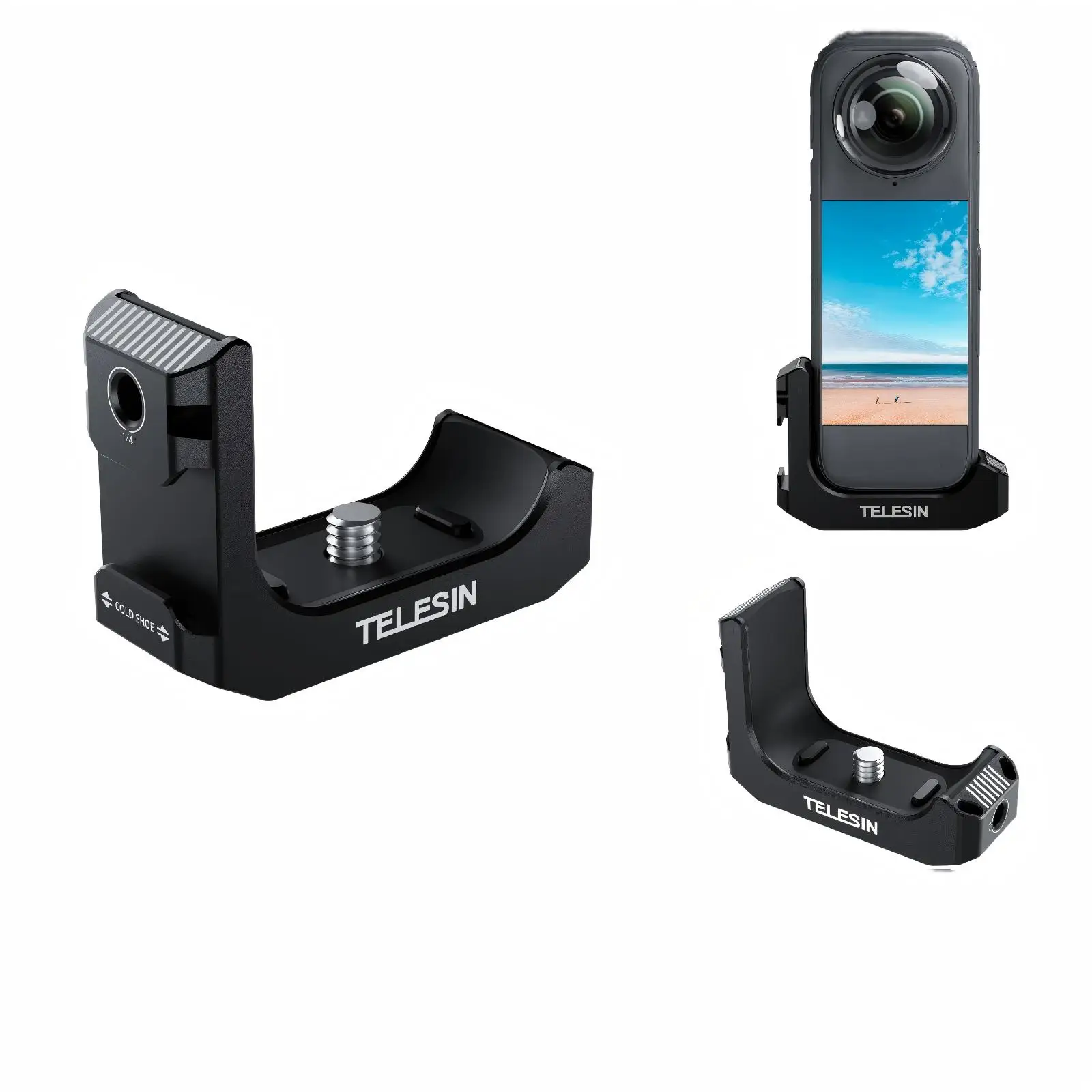 TELESIN Expansion Adpater For Insta360 X4 1/4 Adapter Cold shoe Adapter For Insta360 X4 Action Camera Accessories
TELESIN Expansion Adpater For Insta360 X4 1/4 Adapter Cold shoe Adapter For Insta360 X4 Action Camera Accessories