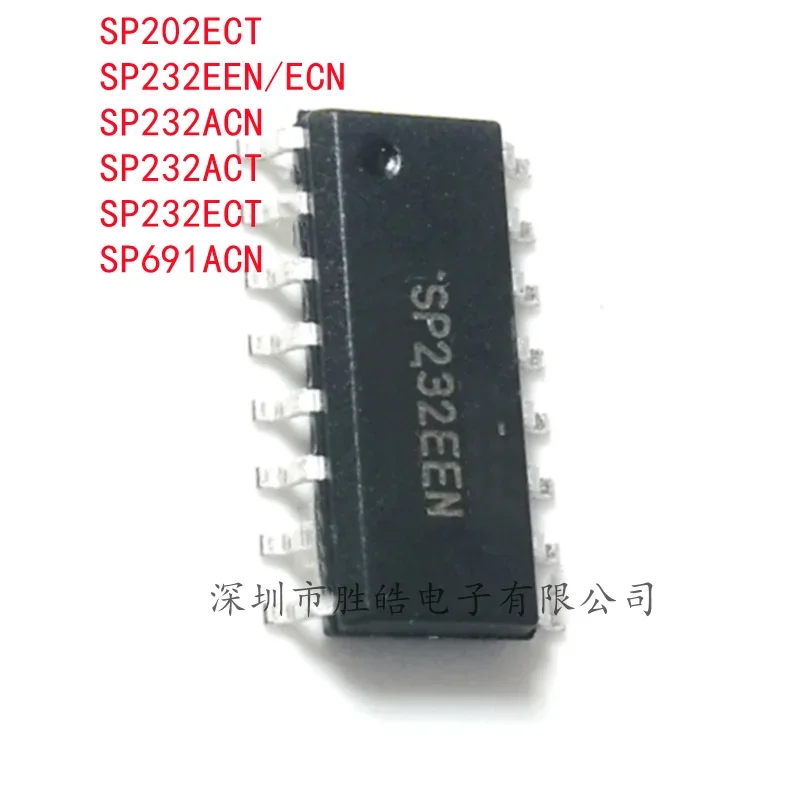 (5PCS) SP202ECT / SP232EEN/ECN / SP232ACN / SP232ACT / SP232ECT / SP691ACN / SP3232ECT SOP-16 Integrated Circuit
(5PCS) SP202ECT / SP232EEN/ECN / SP232ACN / SP232ACT / SP232ECT / SP691ACN / SP3232ECT SOP-16 Integrated Circuit