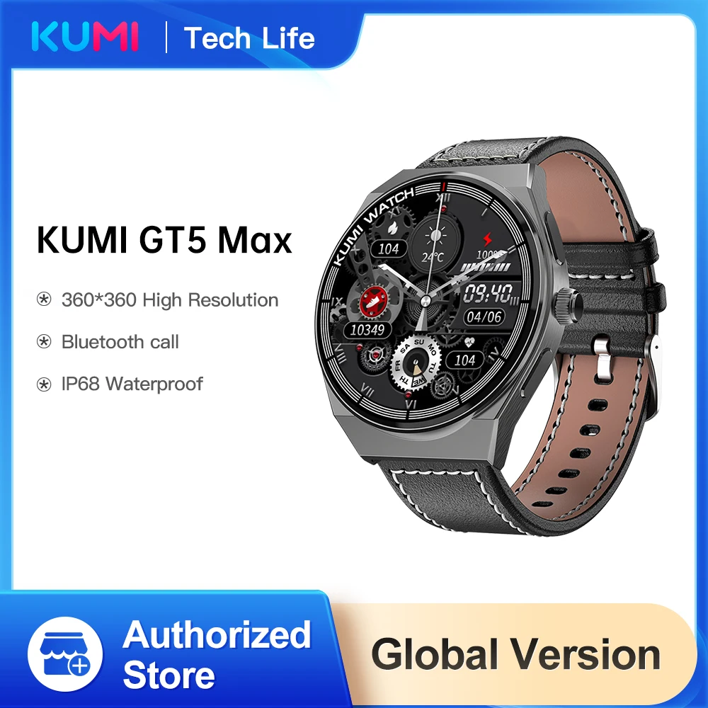 KUMI GT5 Max Smartwatch 1.39inch IPS Full Screen For Men Women Bluetooth Call 100+ Sport Heart Rate Tracker IP68 Waterproof new
KUMI GT5 Max Smartwatch 1.39inch IPS Full Screen For Men Women Bluetooth Call 100+ Sport Heart Rate Tracker IP68 Waterproof new