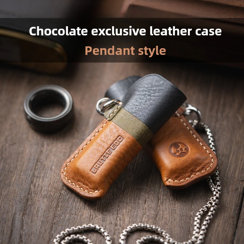 LAUTIE CHOC шоколадный брендовый кожаный чехол ручной работы с подвеской, портативный защитный чехол из воловьей кожи для хранения 
LAUTIE CHOC шоколадный брендовый кожаный чехол ручной работы с подвеской, портативный защитный чехол из воловьей кожи для хранения