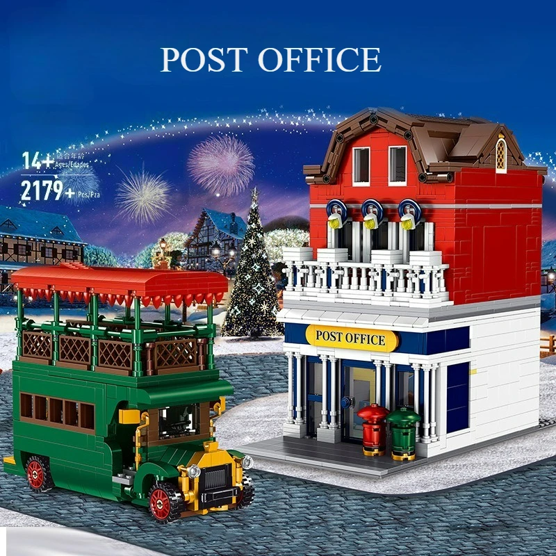 MOC City Building Street View Post Office Modle Building Blocks Kit Modern Brick Educational Puzzle DIY Toys Kids Birthday Gifts
MOC City Building Street View Post Office Modle Building Blocks Kit Modern Brick Educational Puzzle DIY Toys Kids Birthday Gifts