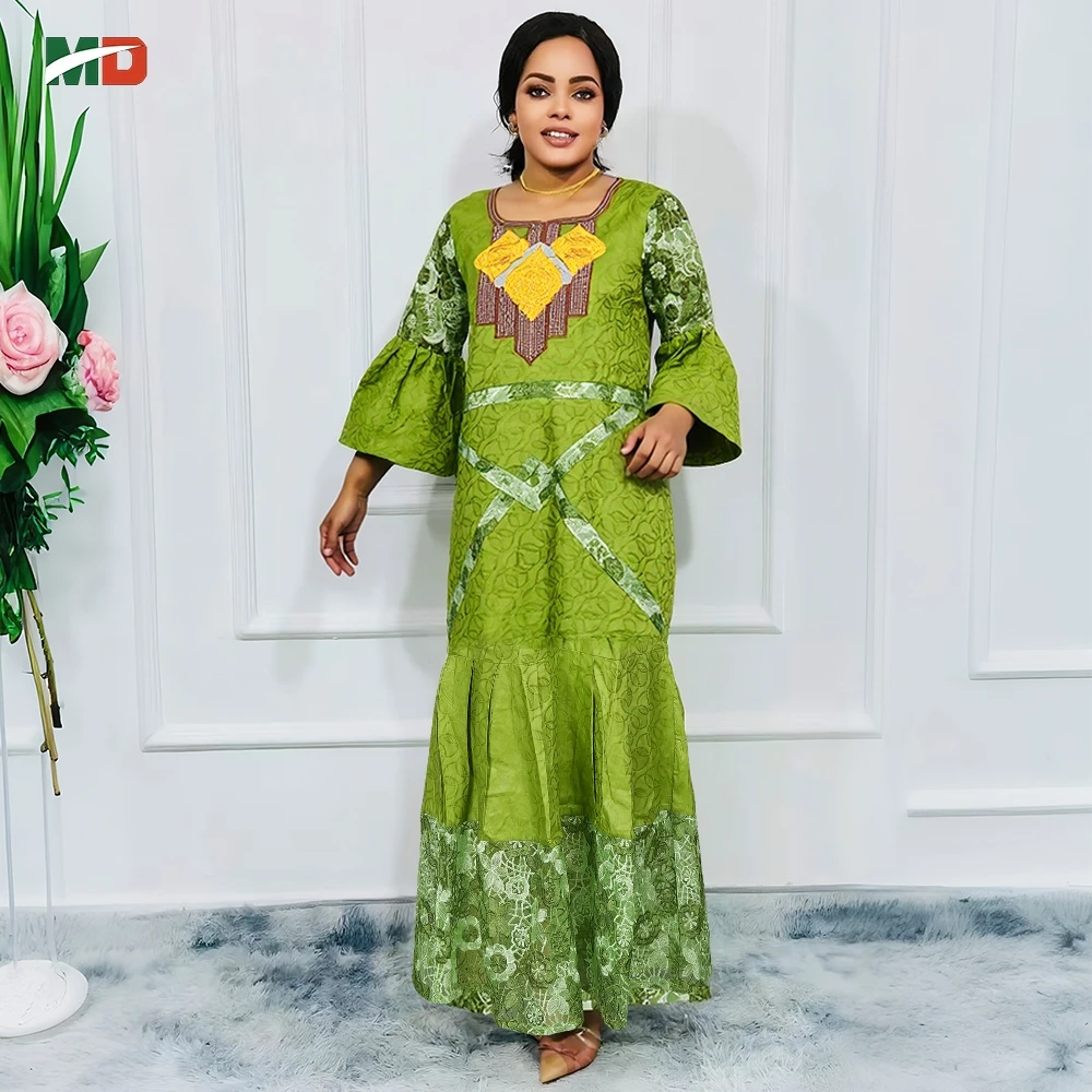 MD African Traditional Plus Size For Women Dubai Turkey Embroidered Green Bazin Riche Dress Kente Wedding Party Djellaba Gown
MD African Traditional Plus Size For Women Dubai Turkey Embroidered Green Bazin Riche Dress Kente Wedding Party Djellaba Gown
