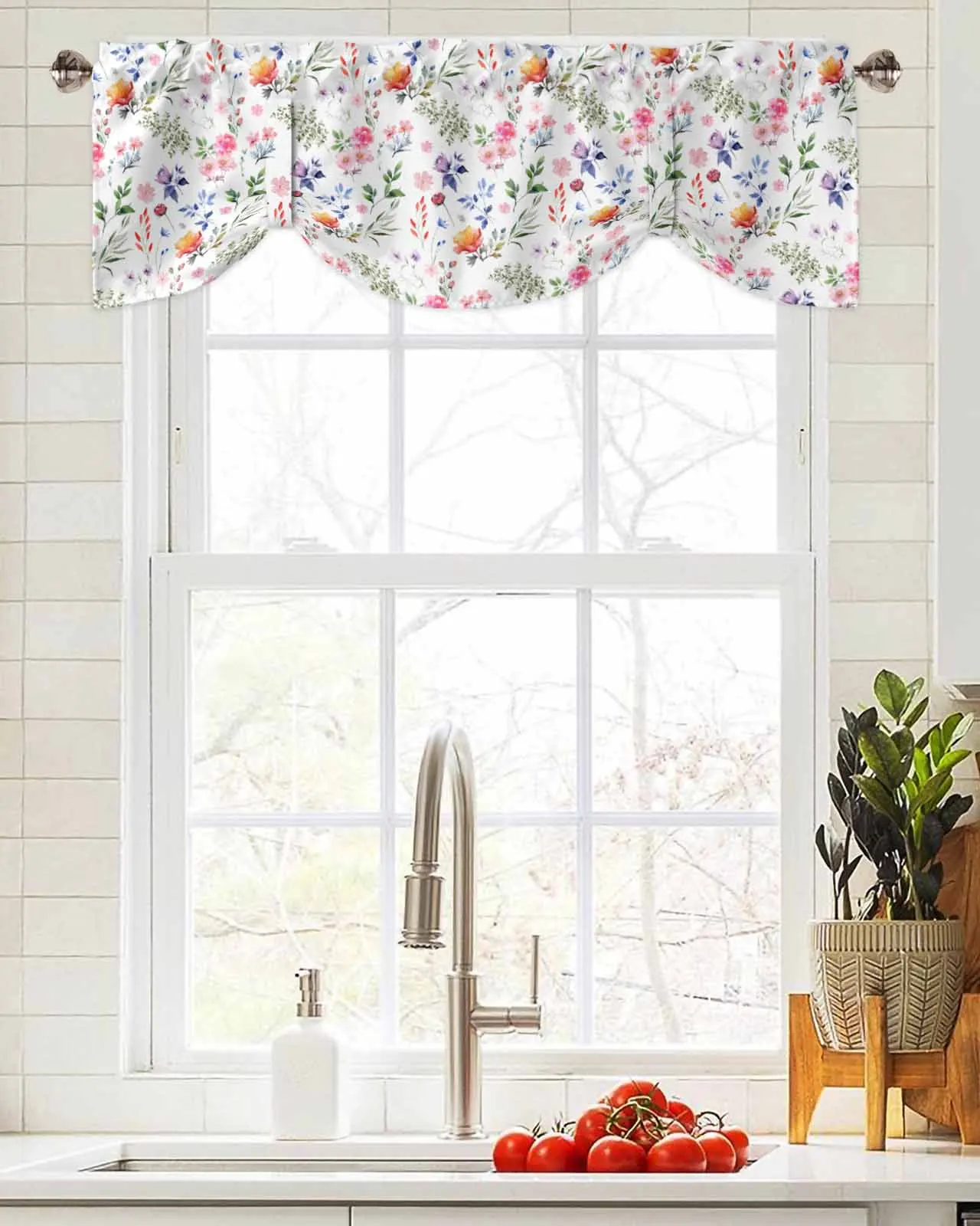 Watercolor Flowers Plants Window Curtain Living Room Kitchen Cabinet Tie-up Valance Curtain Rod Pocket Valance
Watercolor Flowers Plants Window Curtain Living Room Kitchen Cabinet Tie-up Valance Curtain Rod Pocket Valance