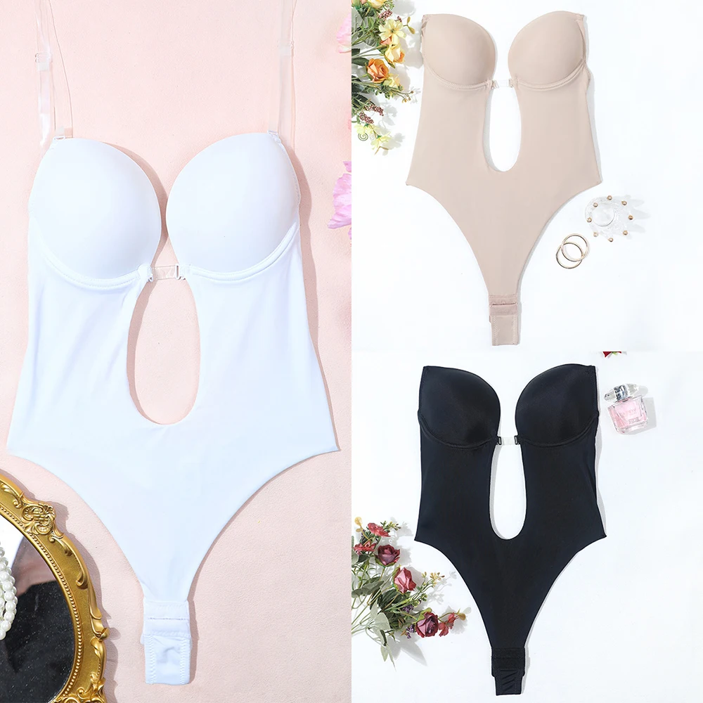 Hot Sexy Women's Corset Bodysuit Body Shaper Deep V Push Up Seamless Tummy Control Thong Bodysuit U Plunge Invisible One Piece
Hot Sexy Women's Corset Bodysuit Body Shaper Deep V Push Up Seamless Tummy Control Thong Bodysuit U Plunge Invisible One Piece