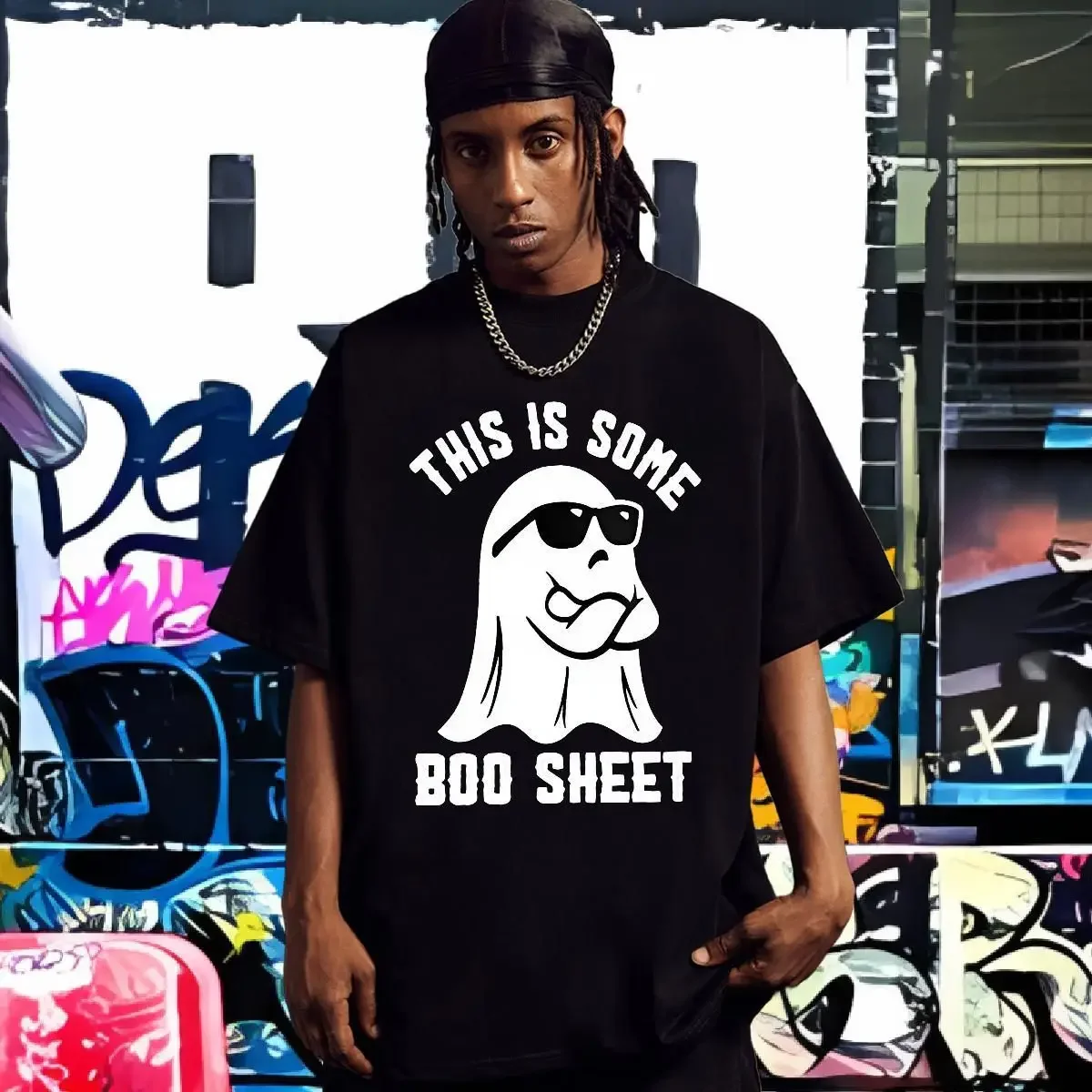 This Is Some Boo Sheet Cool Cute Ghost Retro Funny Halloween Men Women T-Shirt Men's Cotton T-Shirt
This Is Some Boo Sheet Cool Cute Ghost Retro Funny Halloween Men Women T-Shirt Men's Cotton T-Shirt