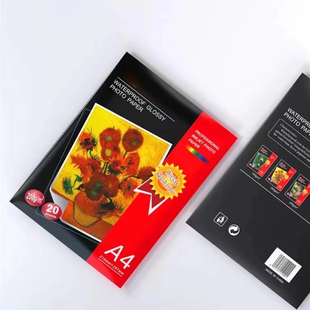 Factory Price Printable 200g A4 Size Waterproof Gloss Photo Paper
Factory Price Printable 200g A4 Size Waterproof Gloss Photo Paper