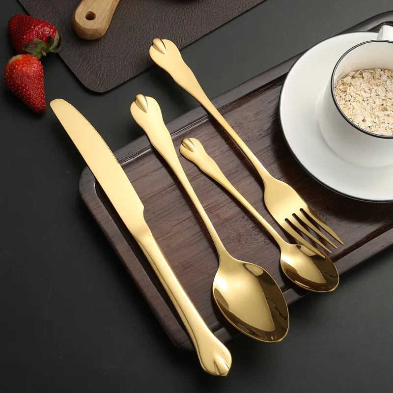 Stainless steel knife and fork spoon steak knife and fork four main pieces hotel western knife and fork creative dinner spoon an
Stainless steel knife and fork spoon steak knife and fork four main pieces hotel western knife and fork creative dinner spoon an