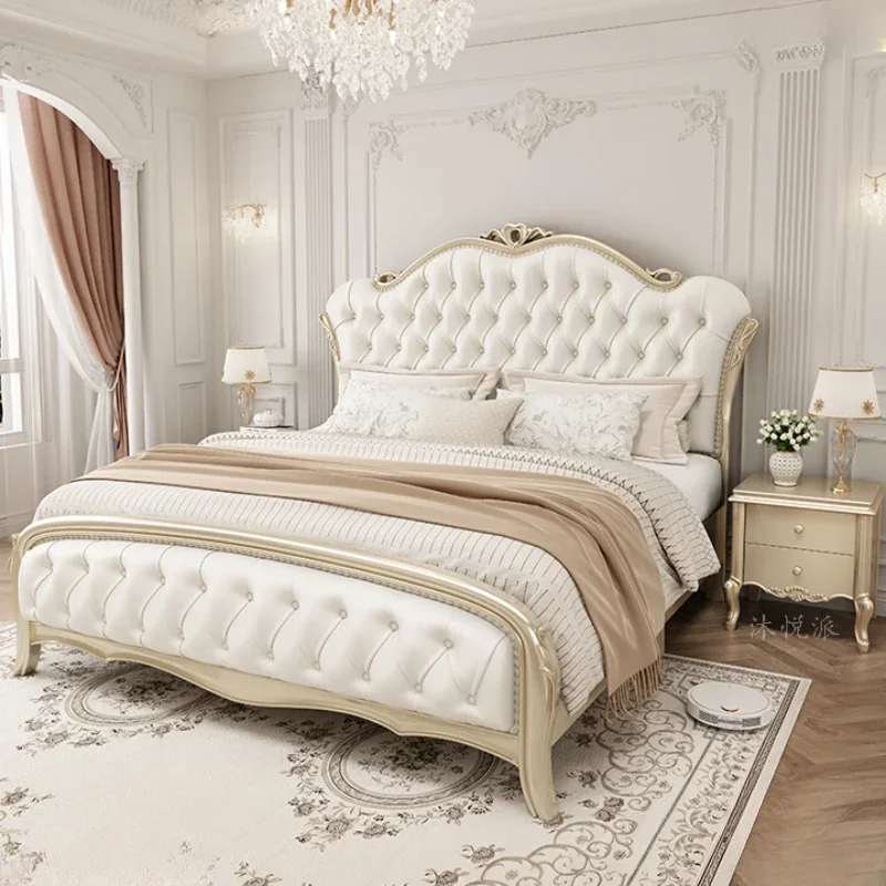 Office Princess Double Bed Luxury Upholstered Villa Comferter Leather Bed Headboards Storage Japanese Muebles Hotel Furniture
Office Princess Double Bed Luxury Upholstered Villa Comferter Leather Bed Headboards Storage Japanese Muebles Hotel Furniture