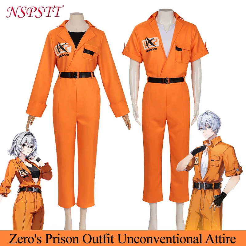 NSPSTT Neverness to Everness Zero Cosplay Costume Orange Prison Uniform Full Set Halloween Party Outfit For Men Women
NSPSTT Neverness to Everness Zero Cosplay Costume Orange Prison Uniform Full Set Halloween Party Outfit For Men Women