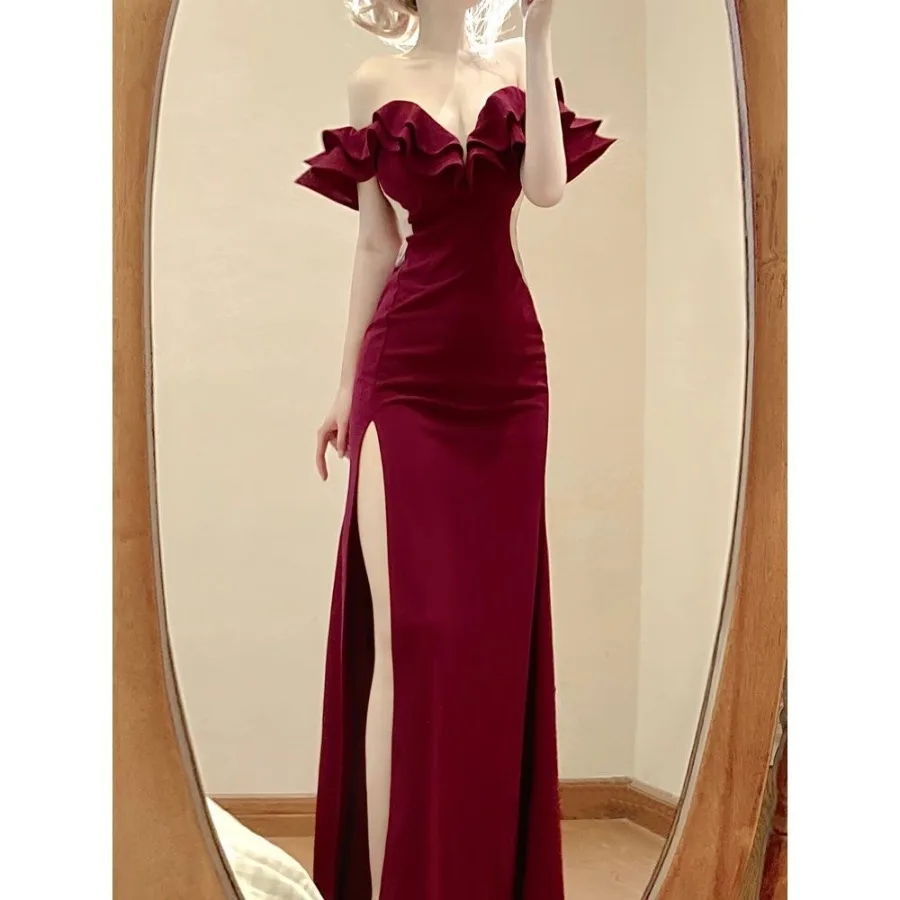 【New style】High-split long skirt design fashionable niche ankle-to-ankle extra-long evening dress tube top one-shoulder dress f
【New style】High-split long skirt design fashionable niche ankle-to-ankle extra-long evening dress tube top one-shoulder dress f
