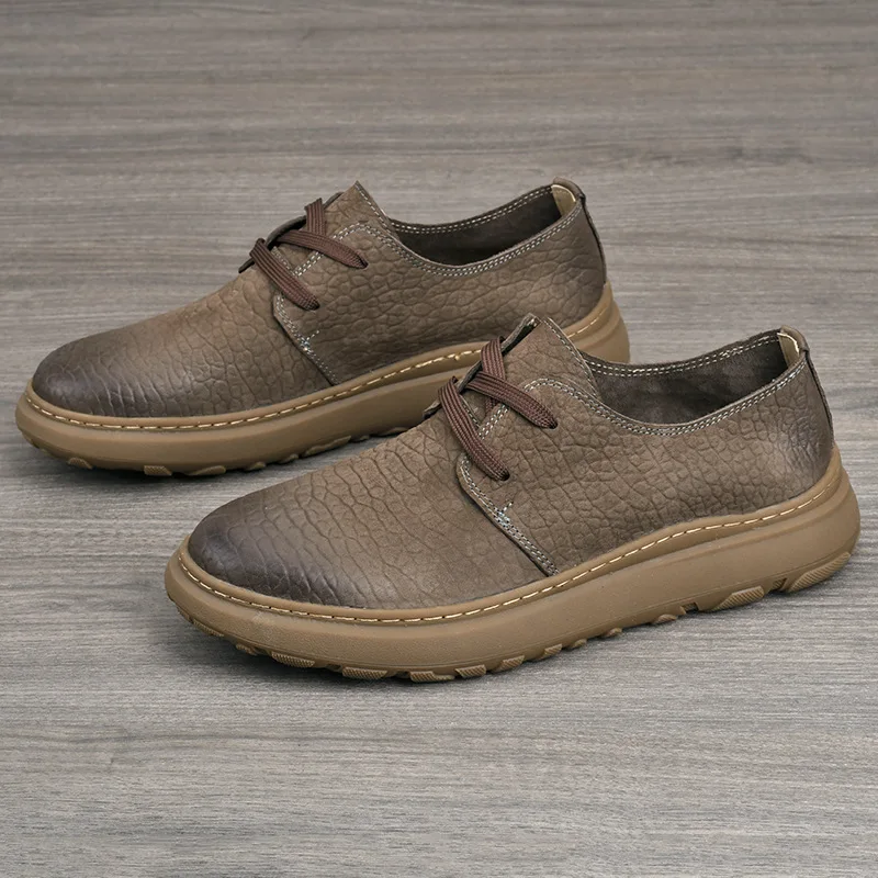 2026 Men Elephant Pattern Leather Shoes Non-slip Platform Men's Loafers Comfortable Breathable Walking Shoes for Men Moccasins
2026 Men Elephant Pattern Leather Shoes Non-slip Platform Men's Loafers Comfortable Breathable Walking Shoes for Men Moccasins