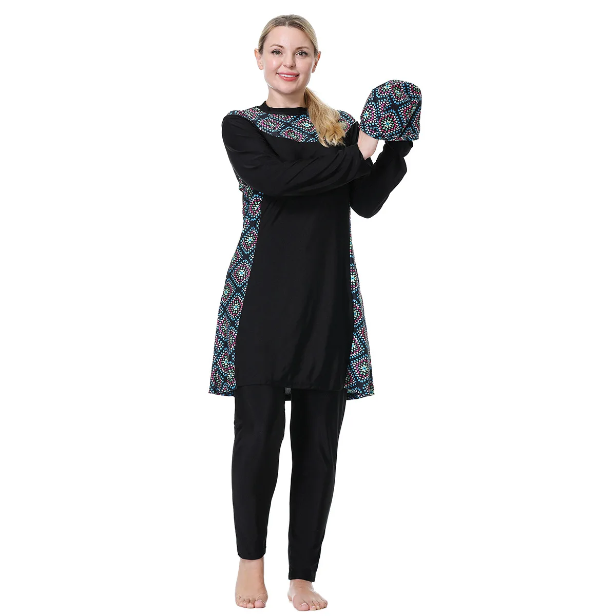 Full Covered Plus Size 3XL-8XL Women Swimwear Muslimah Islamic Bathing Suits Lady 3pcs Watersportswear Modest Swimsuits Borkini
Full Covered Plus Size 3XL-8XL Women Swimwear Muslimah Islamic Bathing Suits Lady 3pcs Watersportswear Modest Swimsuits Borkini