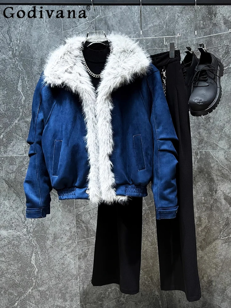 Winter Fur Collar Padded Cotton Thickened Chic Loose Coat Boys Fashion Versatile Handsome Personality Long Sleeve Thermal Jacket
Winter Fur Collar Padded Cotton Thickened Chic Loose Coat Boys Fashion Versatile Handsome Personality Long Sleeve Thermal Jacket