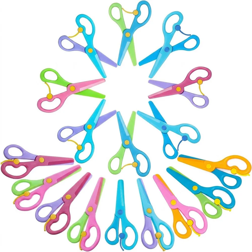 Kids Blunt Tip Auto Spring Safety Scissors Toddler Preschool Art Craft Training Scissors for Paper Playdough Left Right Handed
Kids Blunt Tip Auto Spring Safety Scissors Toddler Preschool Art Craft Training Scissors for Paper Playdough Left Right Handed