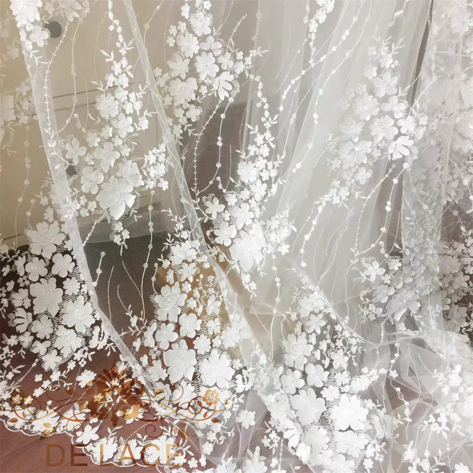 SXGN Lastest 3D Flower Embroidered Lace Fashionable Embroidered Lace Fabrics for Wedding Party Dresses
SXGN Lastest 3D Flower Embroidered Lace Fashionable Embroidered Lace Fabrics for Wedding Party Dresses