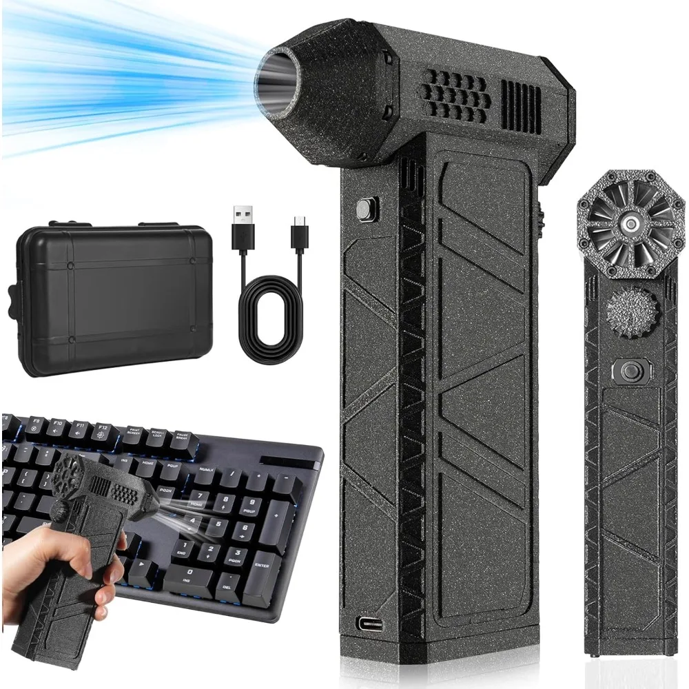 High-Speed Air Blower Cleaner with Powerful Turbine Fan Duster 110000 RPM Compressed Air Blower Charging for Cleaning Keyboards
High-Speed Air Blower Cleaner with Powerful Turbine Fan Duster 110000 RPM Compressed Air Blower Charging for Cleaning Keyboards