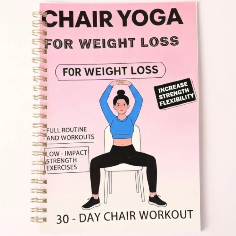 Chair Yoga for Weight Loss Book, 30-Day Chair Workout with Full Routine Workouts, Spiral Bound Low-Impact Strength Guide to Increase Strength& Flexibility, Improve Balance for Beginners& Seniors Home Weight Loss
Chair Yoga for Weight Loss Book, 30-Day Chair Workout with Full Routine Workouts, Spiral Bound Low-Impact Strength Guide to Increase Strength& Flexibility, Improve Balance for Beginners& Seniors Home Weight Loss