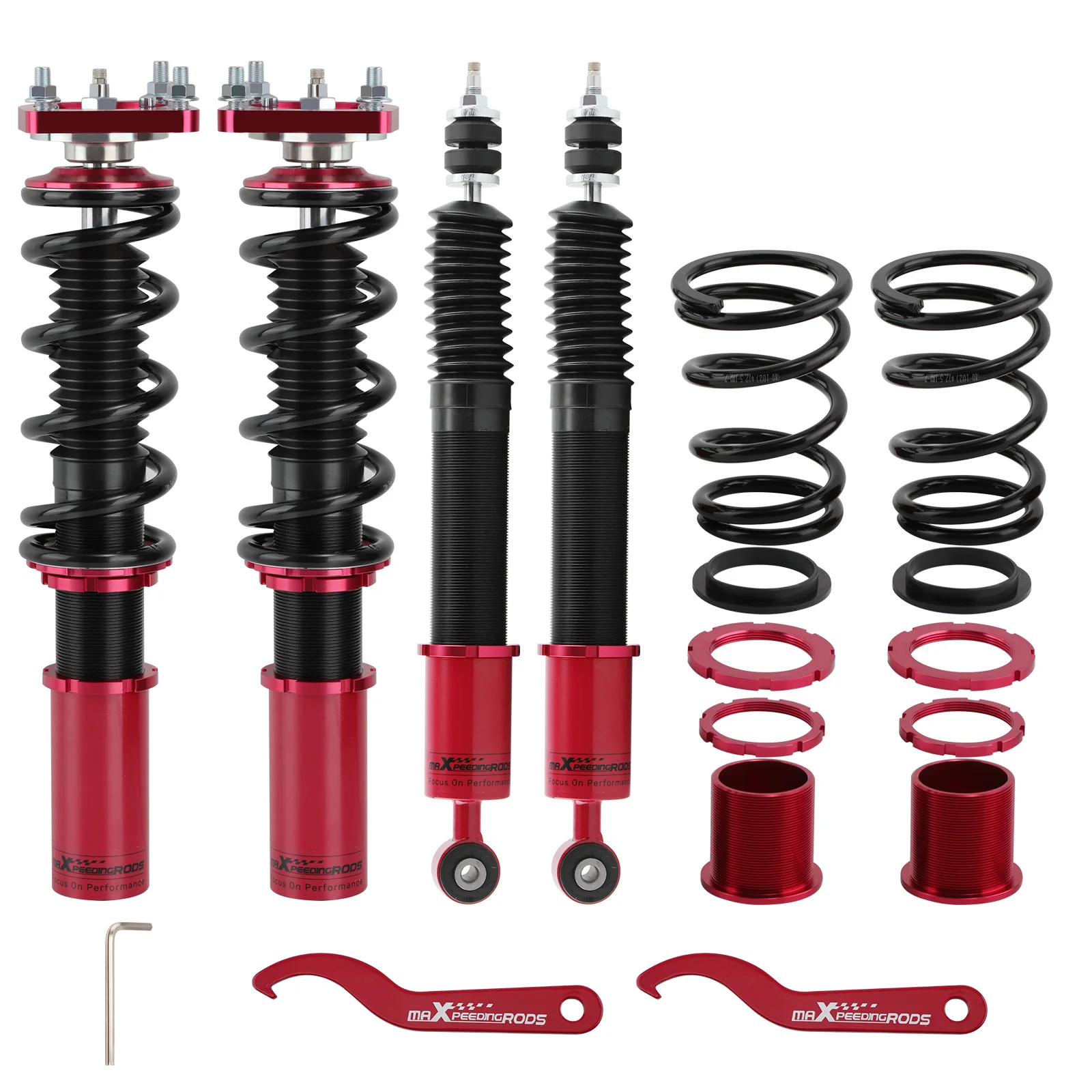 MaXpeedingrods 24-ходовой демпфирующий винтовой пружинный амортизатор для Ford Mustang 4 1994-2004 гг.
MaXpeedingrods 24-ходовой демпфирующий винтовой пружинный амортизатор для Ford Mustang 4 1994-2004 гг.