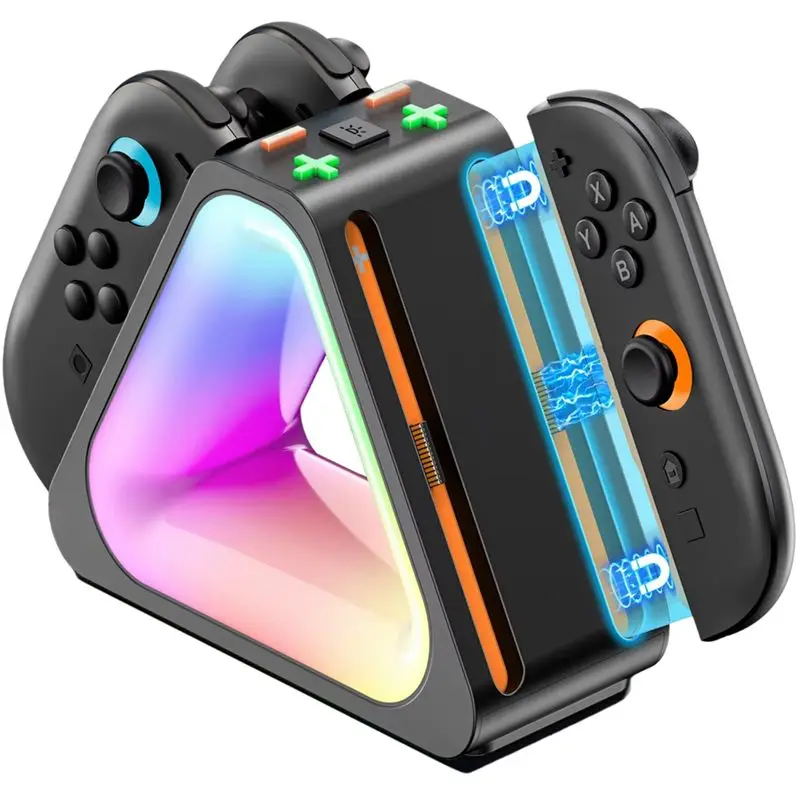 A97I-For Switch 2 Joycon 4 In 1 Charging Dock Controller Station Stand With LED Lights
A97I-For Switch 2 Joycon 4 In 1 Charging Dock Controller Station Stand With LED Lights