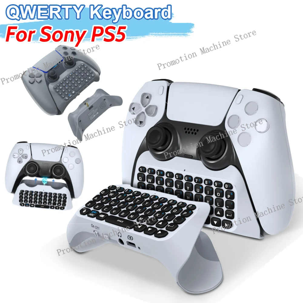 For PS5 Wireless Controller Keyboard Wireless BT 3.0 Mini Gamepad Chatpad Built-in Speaker 3.5MM Audio Jack For Playstation 5 
For PS5 Wireless Controller Keyboard Wireless BT 3.0 Mini Gamepad Chatpad Built-in Speaker 3.5MM Audio Jack For Playstation 5