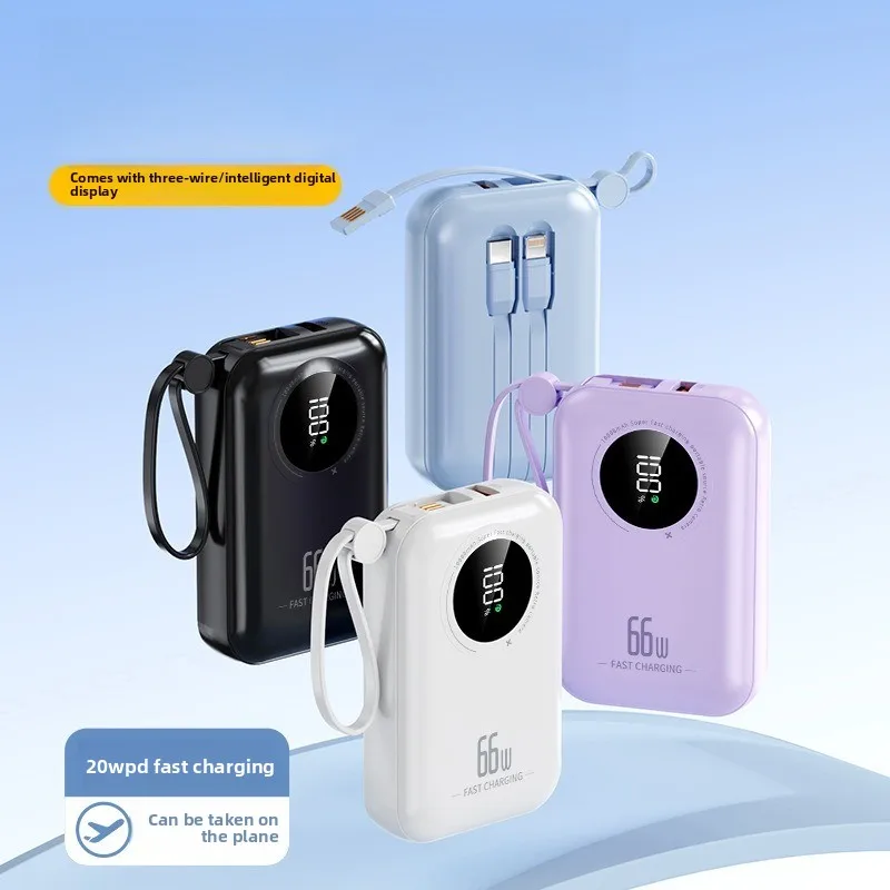 CCC Certified 22.5W 20000mAh Mini Power Bank PD Fast Charging Built-in Cable Portable Charger for iPhone Samsung Airplane Safe
CCC Certified 22.5W 20000mAh Mini Power Bank PD Fast Charging Built-in Cable Portable Charger for iPhone Samsung Airplane Safe