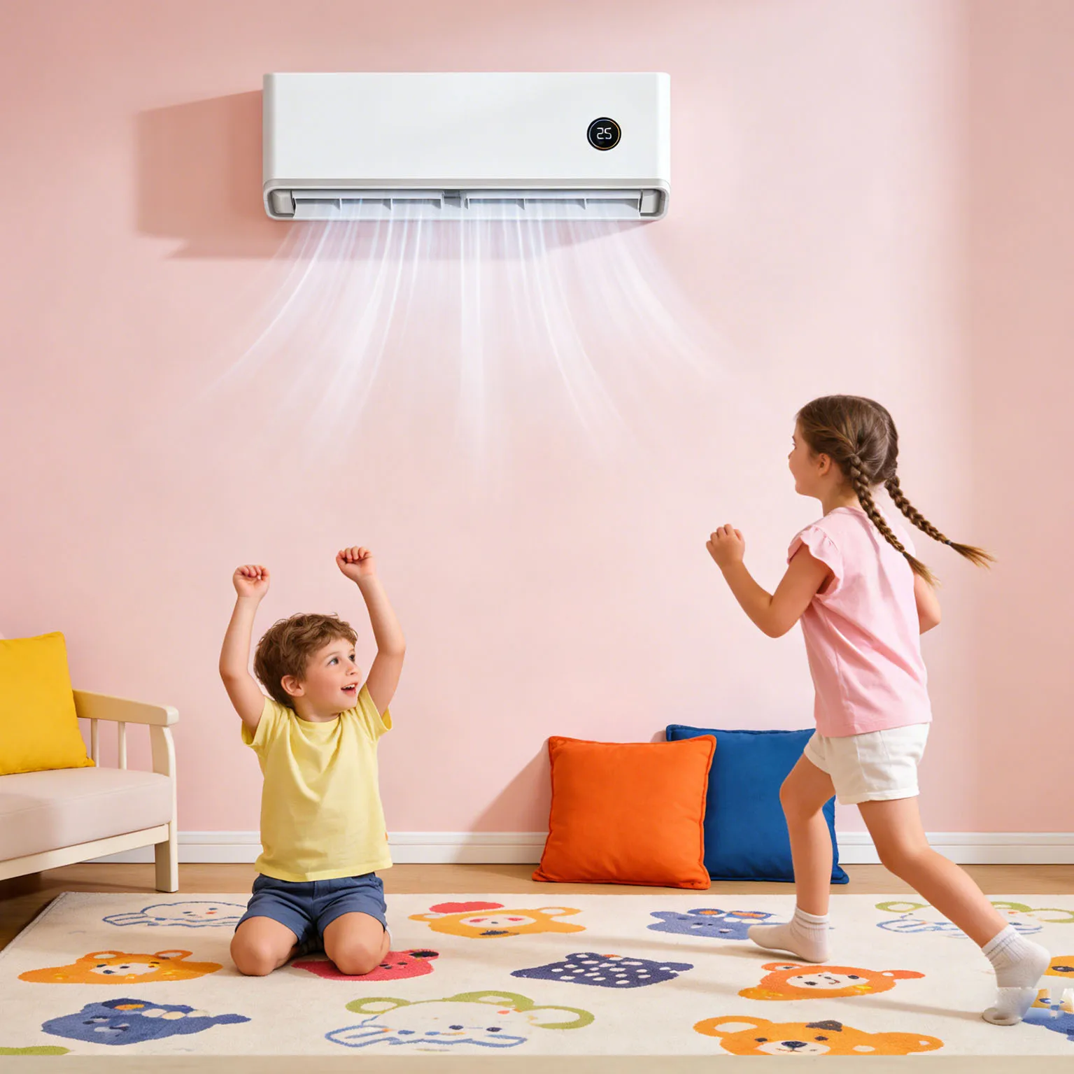 110V 60Hz 9000btu R32 Fixed Frequency Cooling&heating Electric Split Air Conditioner for Small Space
110V 60Hz 9000btu R32 Fixed Frequency Cooling&heating Electric Split Air Conditioner for Small Space