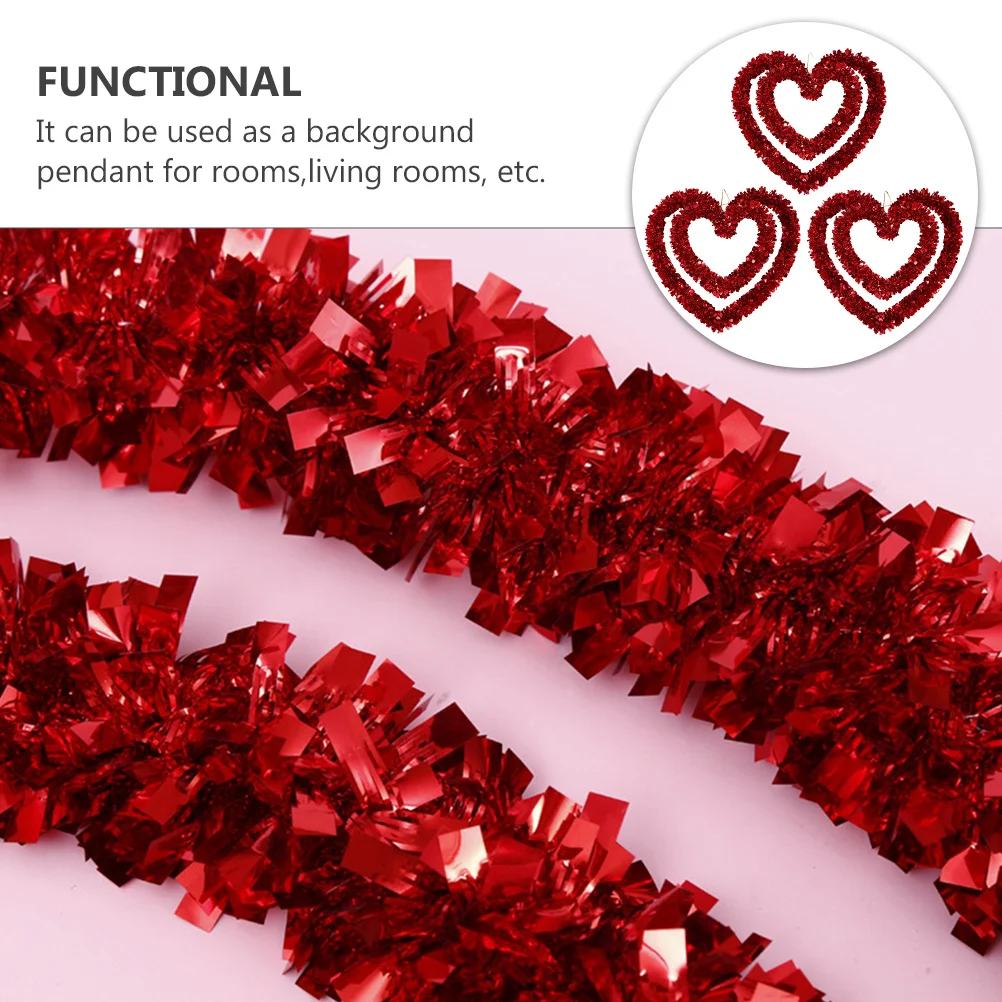 3Pcs Love Heart Garland Premium Valentine's Day Hanging Decoration Romantic Wedding Home Door Pendant Party Supplies
3Pcs Love Heart Garland Premium Valentine's Day Hanging Decoration Romantic Wedding Home Door Pendant Party Supplies