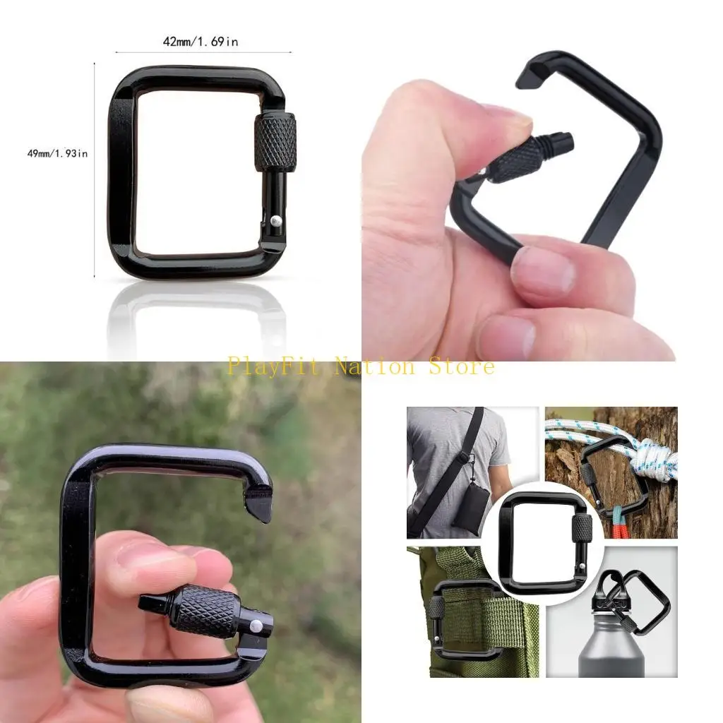 242F 4 шт. Квадратные карабины с винтовыми застежками Пряжки-карабины из алюминиевого сплава
242F 4 шт. Квадратные карабины с винтовыми застежками Пряжки-карабины из алюминиевого сплава